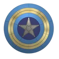 Khiên Captain America (Captain America's Shield) – mẫu 3D - Thumbnail 11
