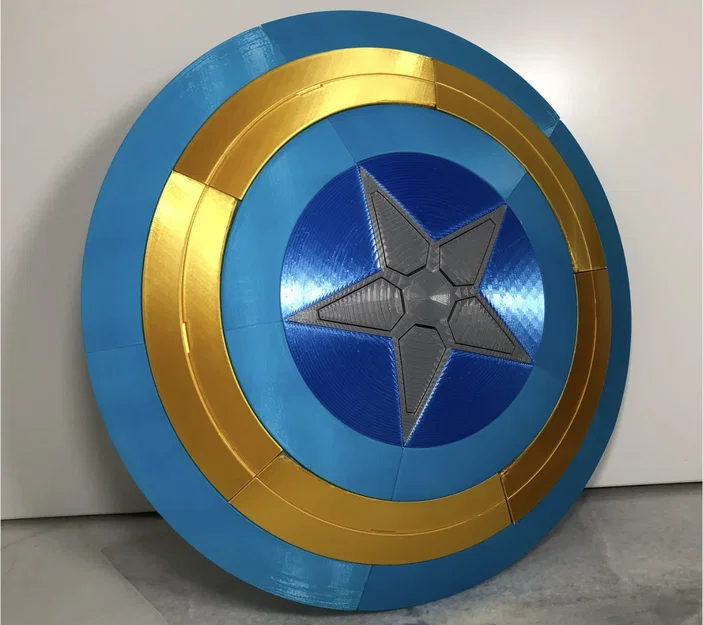 Mô hình khiên Captain America in 3D lắp ghép - Hướng dẫn chi tiết - Image 1