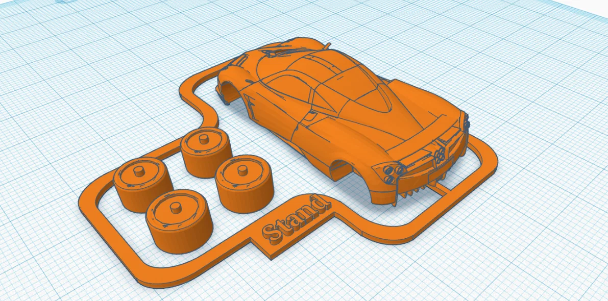 Mô hình xe Pagani dạng kit lắp ráp in 3D cực chất - Image 2