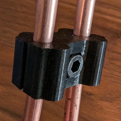 Kẹp Ống Phanh Đôi 3/16 (3/16 Dual Brake Line Clamp)