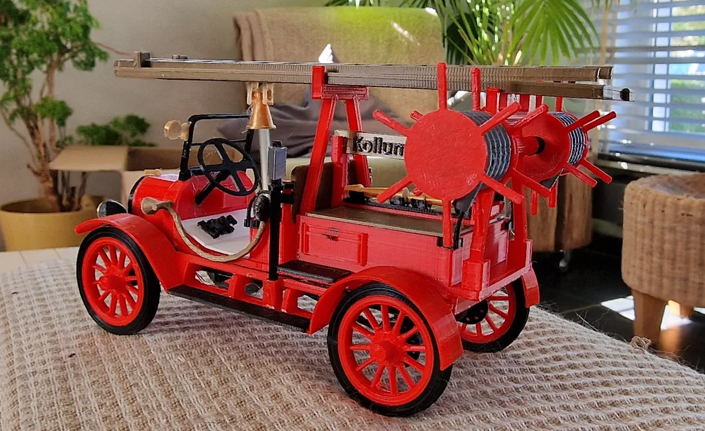 Mô hình in 3D xe chữa cháy cổ Ford TT 1926 siêu chi tiết - Image 2