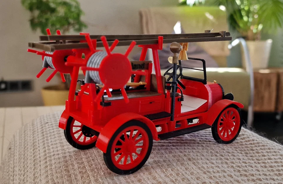 Mô hình in 3D xe chữa cháy cổ Ford TT 1926 siêu chi tiết - Image 3