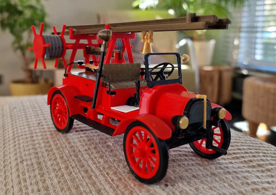 Mô hình in 3D xe chữa cháy cổ Ford TT 1926 siêu chi tiết - Image 4