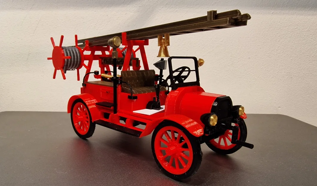 Mô hình in 3D xe chữa cháy cổ Ford TT 1926 siêu chi tiết - Image 6