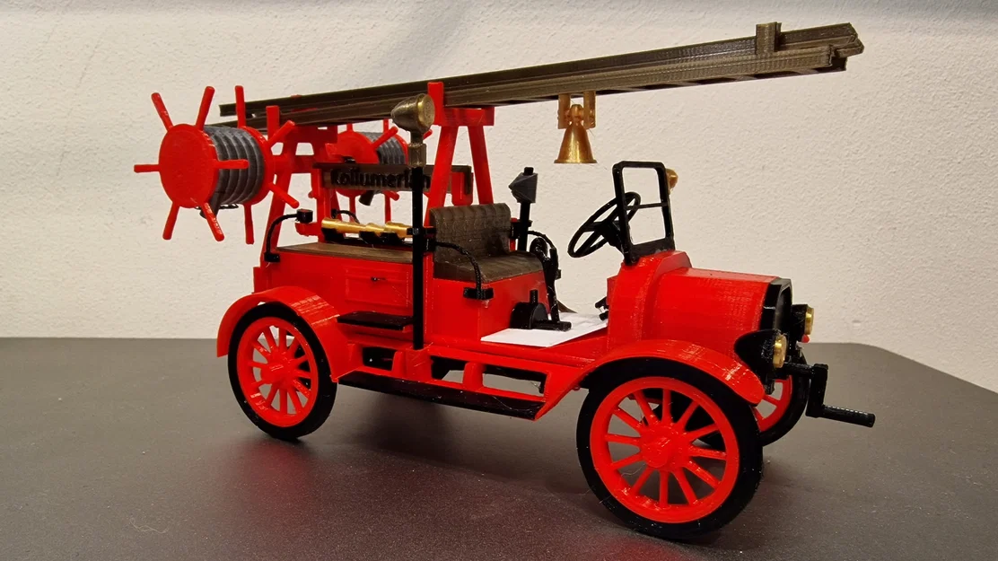 Mô hình in 3D xe chữa cháy cổ Ford TT 1926 siêu chi tiết - Image 8