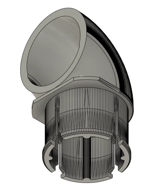 Co Outlet 90° Intex 38mm (Intex 38mm 90deg Outlet Elbow) - Image 1
