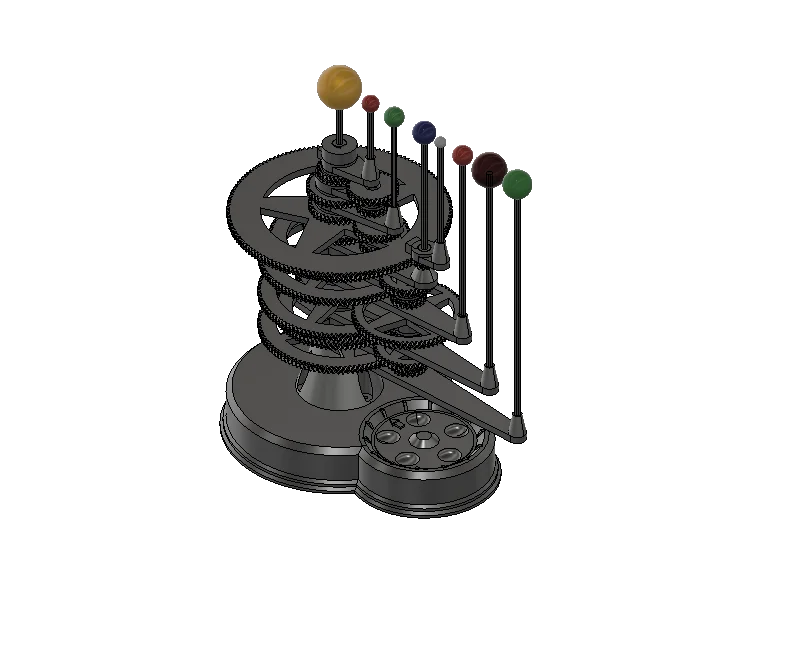 Mechanical Planetarium -Remix STEP files (bản STEP để chỉnh sửa)