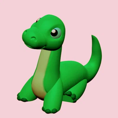 Khủng long cổ dài dễ thương (Cute dino)