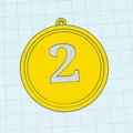 Bộ huy chương 3D (1, 2, 3) in hai màu độc đáo cho mọi giải đấu - Thumbnail 2
