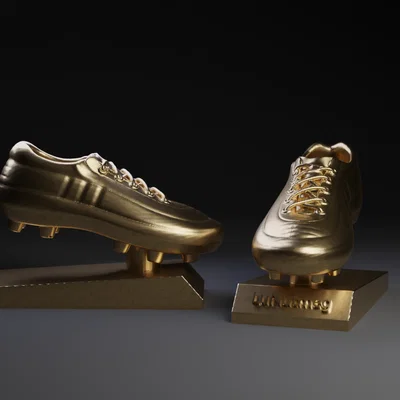 Mô hình cúp giày vàng (Golden Boot Trophy) dùng làm cúp bóng đá