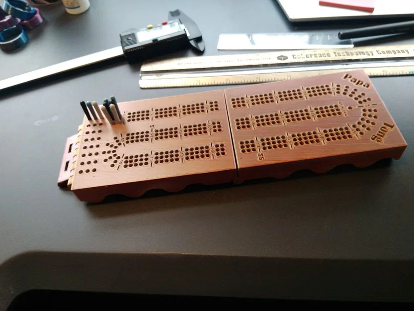 Bàn Cribbage Du Lịch (Travel Cribbage Board) - Image 3