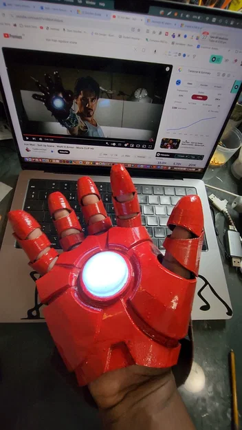 Tự in 3D găng tay Iron Man MK6 với Repulsor siêu chất - Image 6