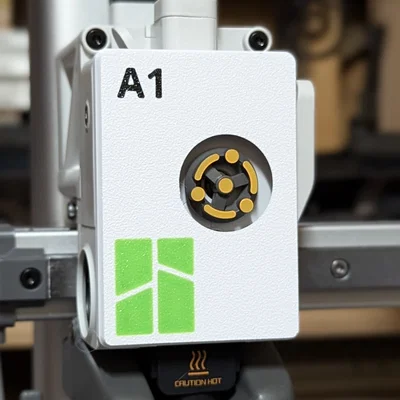 Nắp che Extruder A1 nam châm có logo và bản trơn