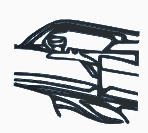 Mô hình trang trí treo tường xe đua Mercedes AMG F1 (3D Silhouette) - Image 5
