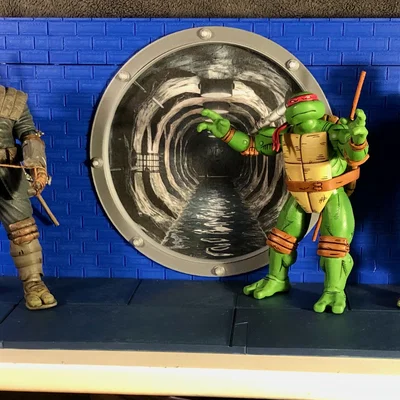 Diorama Kệ Trưng Bày Cống Rãnh cho Action Figures