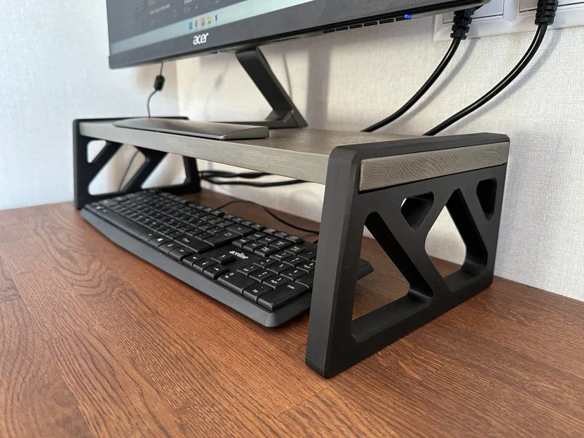 Chân đế màn hình để bàn in 3D cứng cáp, hiện đại - Image 1