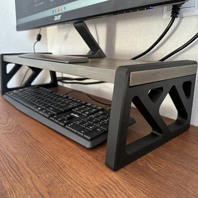 Chân đế màn hình để bàn in 3D cứng cáp, hiện đại