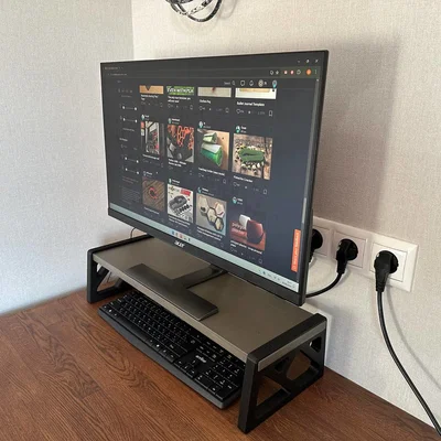 Chân đế màn hình để bàn in 3D cứng cáp, hiện đại