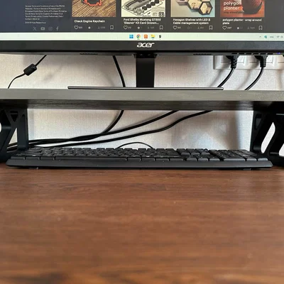 Chân đế màn hình để bàn in 3D cứng cáp, hiện đại