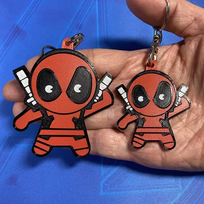 Móc khóa Deadpool Chibi 3D cực dễ thương - File in 3D chất lượng