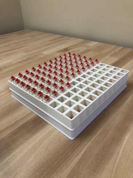 Holder & Nắp Switch Bàn Phím Parametric (Xếp Chồng) | Parametric Keyboard Switch Holder & Lid - Image 1