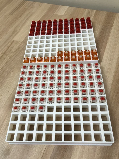 Holder & Nắp Switch Bàn Phím Parametric (Xếp Chồng) | Parametric Keyboard Switch Holder & Lid - Image 3