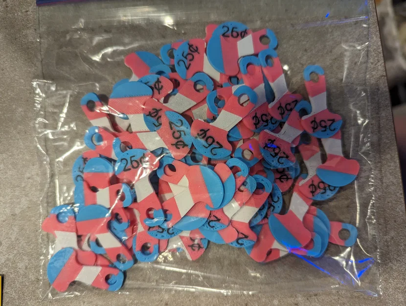 Chìa khóa xe đẩy tháo rời Trans Pride theo đồng 25 cent/1 dollar (loonie) Canada - Image 1