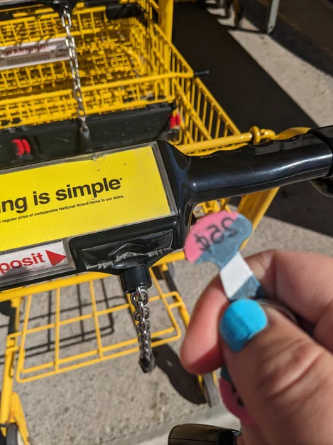 Chìa khóa xe đẩy tháo rời Trans Pride theo đồng 25 cent/1 dollar (loonie) Canada - Image 2