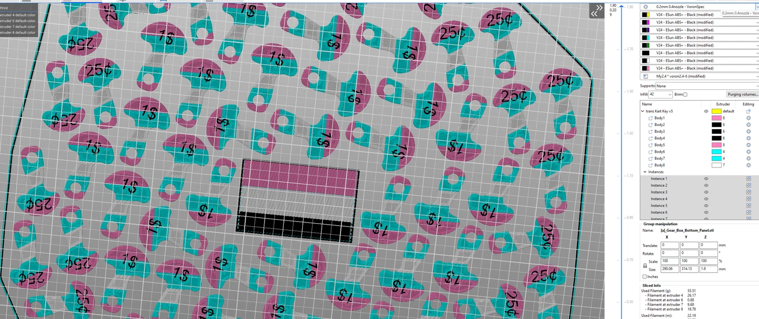 Chìa khóa xe đẩy tháo rời Trans Pride theo đồng 25 cent/1 dollar (loonie) Canada - Image 5