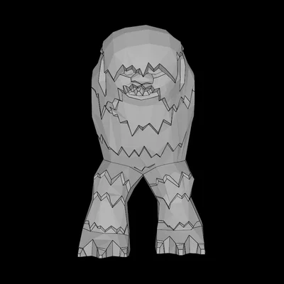 Mô hình thân quái vật Wampa tương thích Lego (File STL in 3D)