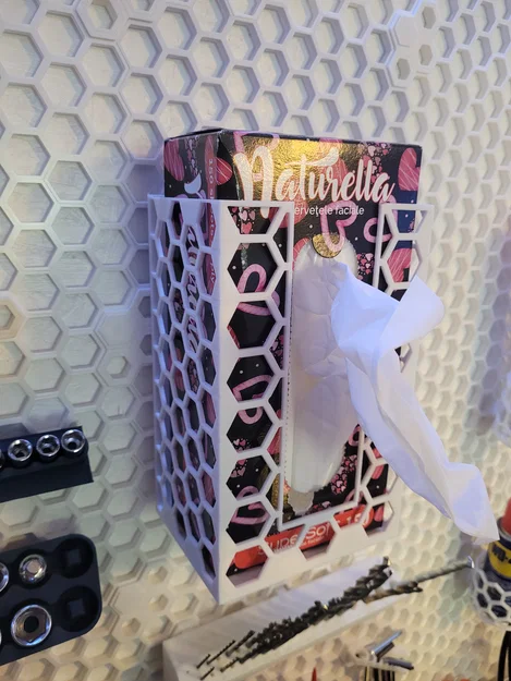 Giá treo hộp khăn giấy cho hệ thống Honeycomb Storage Wall in 3D - Image 2