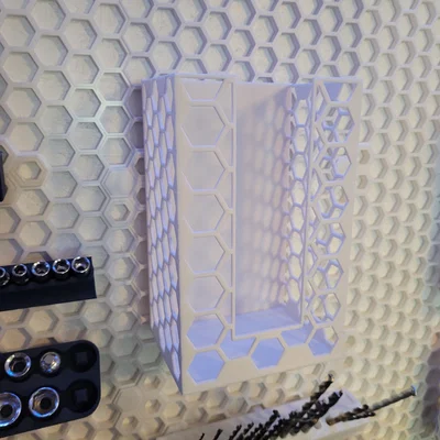 Giá treo hộp khăn giấy cho hệ thống Honeycomb Storage Wall in 3D