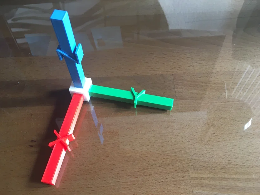Mô hình hệ tọa độ 3D trực quan - Giáo cụ học tập chất lượng cao - Image 1