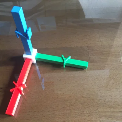 Mô hình hệ tọa độ 3D trực quan - Giáo cụ học tập chất lượng cao