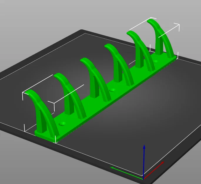 Móc treo quần áo gắn tường 6 chấu - File in 3D thiết kế tối giản - Image 1
