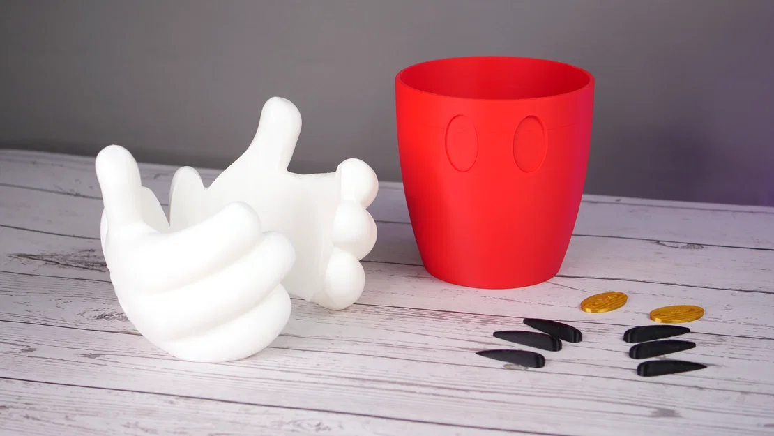 Chậu cây hình bàn tay Mickey - Dự án in 3D trang trí độc đáo - Image 3