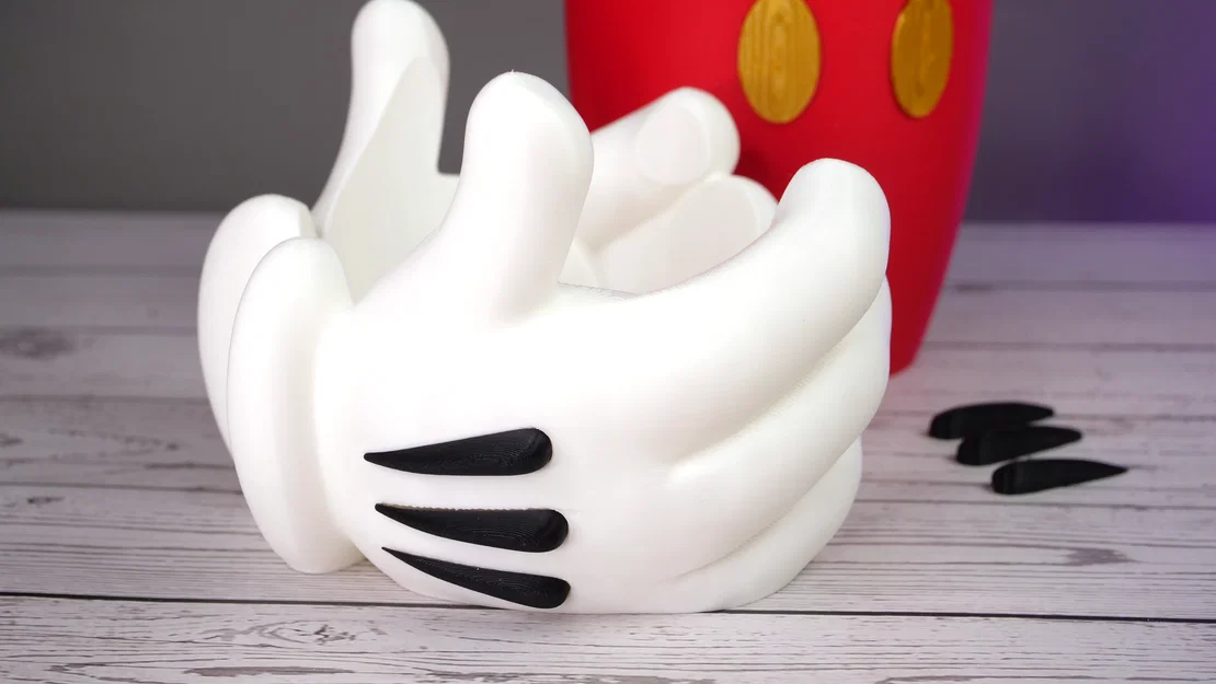 Chậu cây hình bàn tay Mickey - Dự án in 3D trang trí độc đáo - Image 6