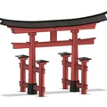 Mô hình cổng Torii Nhật Bản phong cách đền Itsukushima in 3D - Thumbnail 2