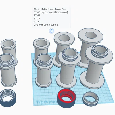 Ống Motor Mount 29mm cho Model Rocket (Model Rocket 29mm Motor Mount Tubes)