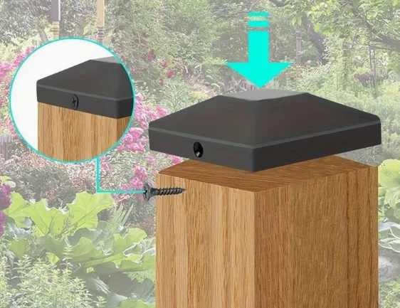 Nắp Chụp Đầu Cột Hàng Rào Vuông 90x90mm - Bảo Vệ Cột Gỗ Hiệu Quả - Image 1