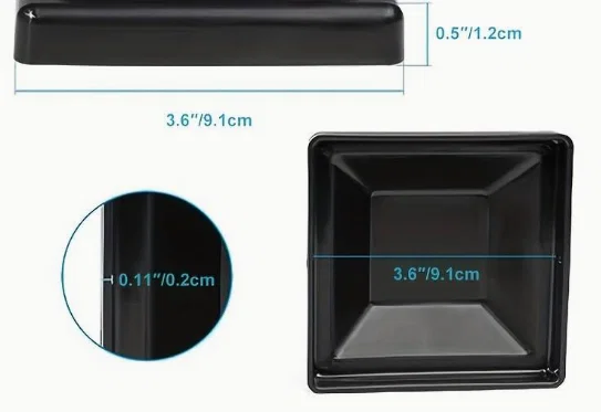 Nắp Chụp Đầu Cột Hàng Rào Vuông 90x90mm - Bảo Vệ Cột Gỗ Hiệu Quả - Image 2