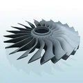 Mô hình động cơ phản lực tuabin nén nhiều tầng 3D - Thumbnail 1