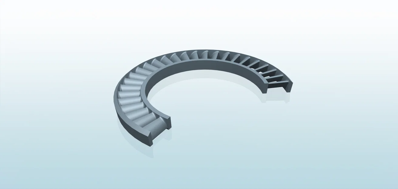 Mô hình động cơ phản lực tuabin nén nhiều tầng 3D - Image 5