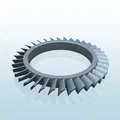 Mô hình động cơ phản lực tuabin nén nhiều tầng 3D - Thumbnail 6