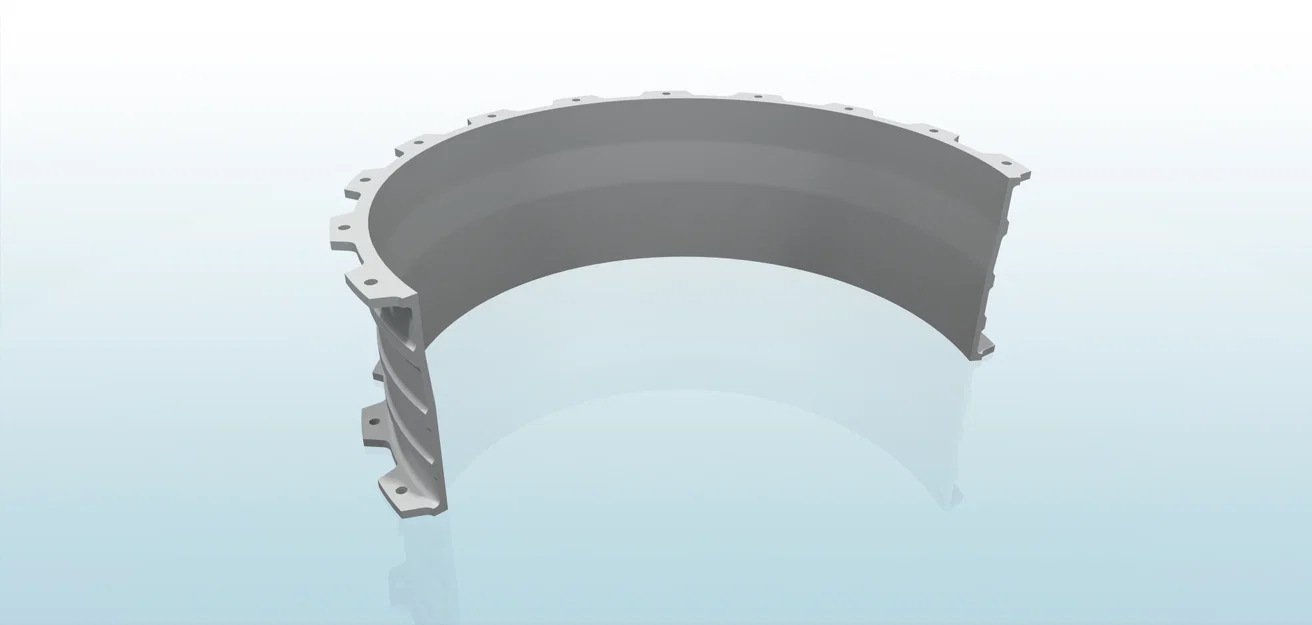 Mô hình động cơ phản lực tuabin nén nhiều tầng 3D - Image 7