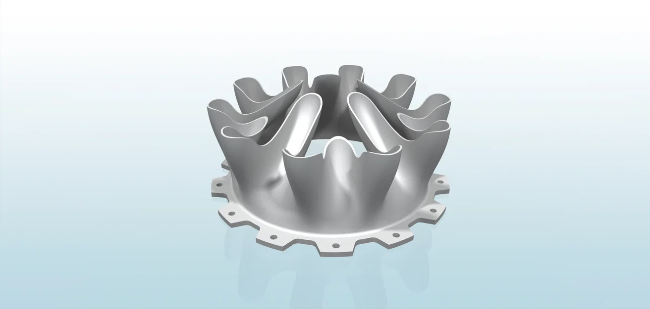 Mô hình động cơ phản lực tuabin nén nhiều tầng 3D - Image 22