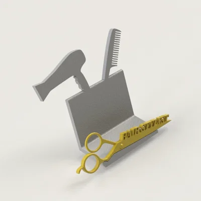 Giá để danh thiếp Hair Stylist in 3D độc đáo