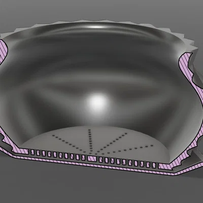 Mẫu chậu trồng cây 3D vân xoắn ốc có khay hứng nước cực đẹp