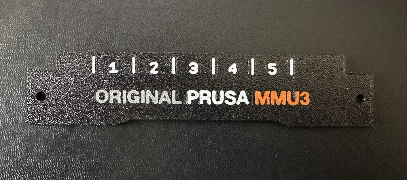 Bảng tên trang trí cho hệ thống MMU3 (Label Plate) - Image 1