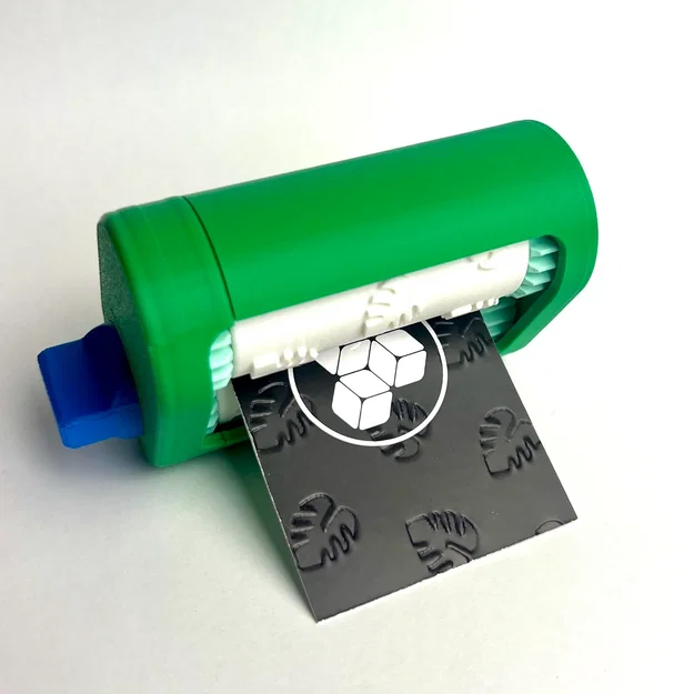 Con lăn dập nổi danh thiếp lá Monstera (Business Card Embosser Roller) - Image 1